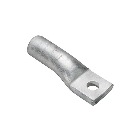 Burndy Aluminum Compression Lug, 1 Hole w/o Inspection Window, 6 AWG, 3/8" St YA6CA3